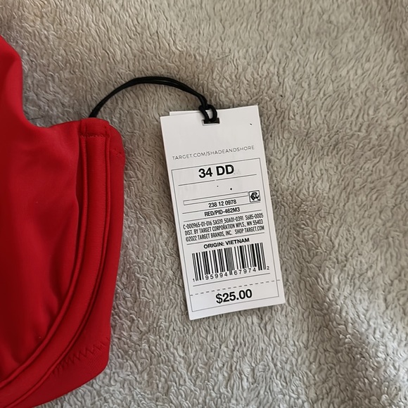 Red bikini top - Picture 2 of 4